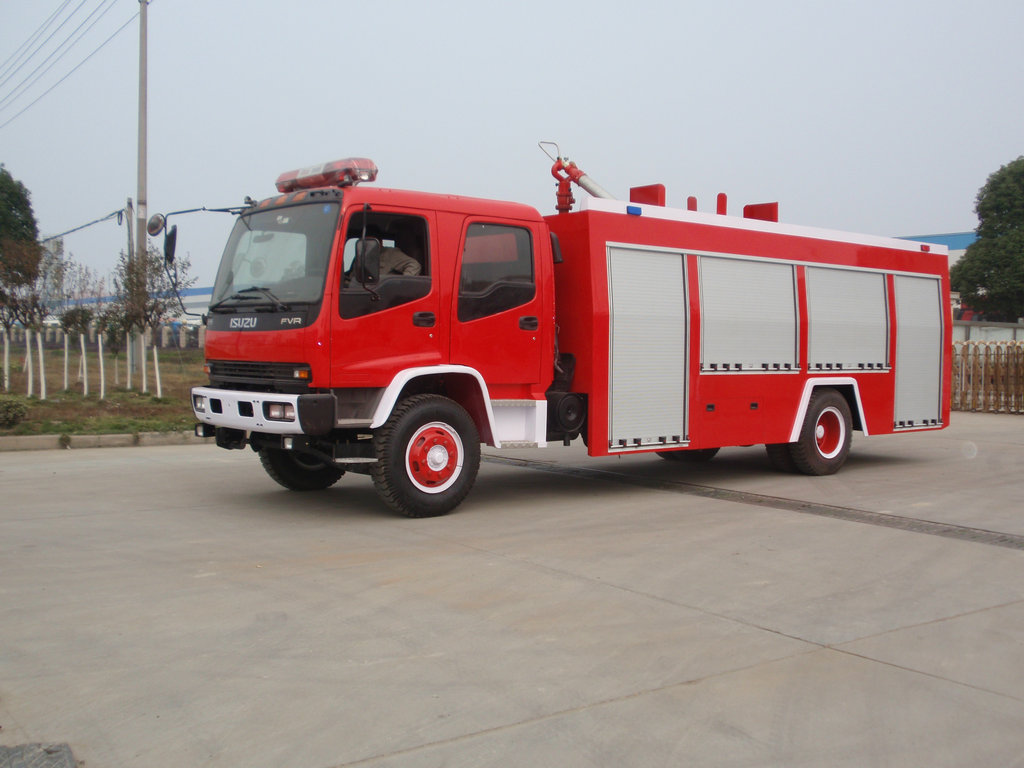 Isuzu FVR foam tanker fire truck send to Congo