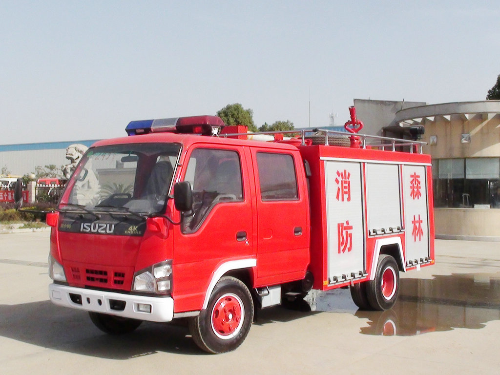 1 unit Isuzu water tank fire truck delivery to Myanmar