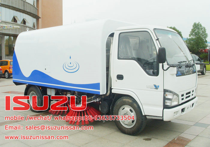 Isuzu 600P road cleaning truck road sweeper truck 