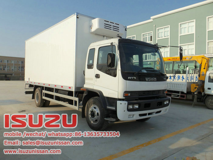 ISUZU FTR  refrigerator truck white color